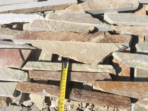 Горбушка златолит золотистый для облицовки купить в Серове