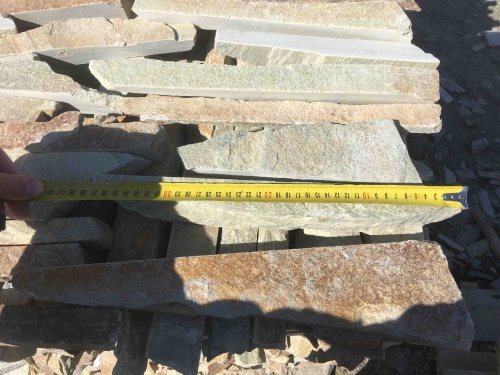 Горбушка златолит золотистый для облицовки купить в Серове