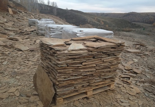 Плитняк кора дерева для цоколя, отмостки купить в Серове