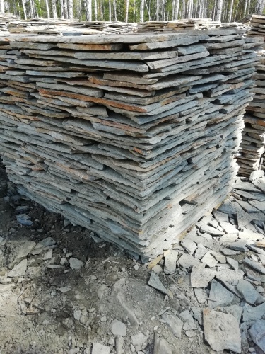 Плитняк златолит Уральский для цоколя, отмостки купить в Серове